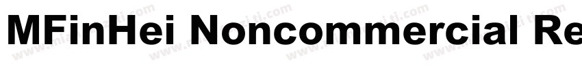 MFinHei Noncommercial Regular字体转换